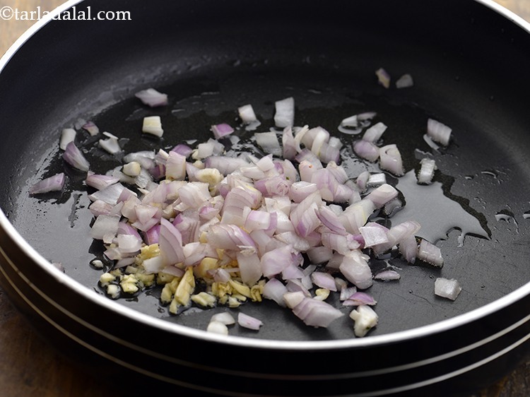 Step 16 – Add onions.