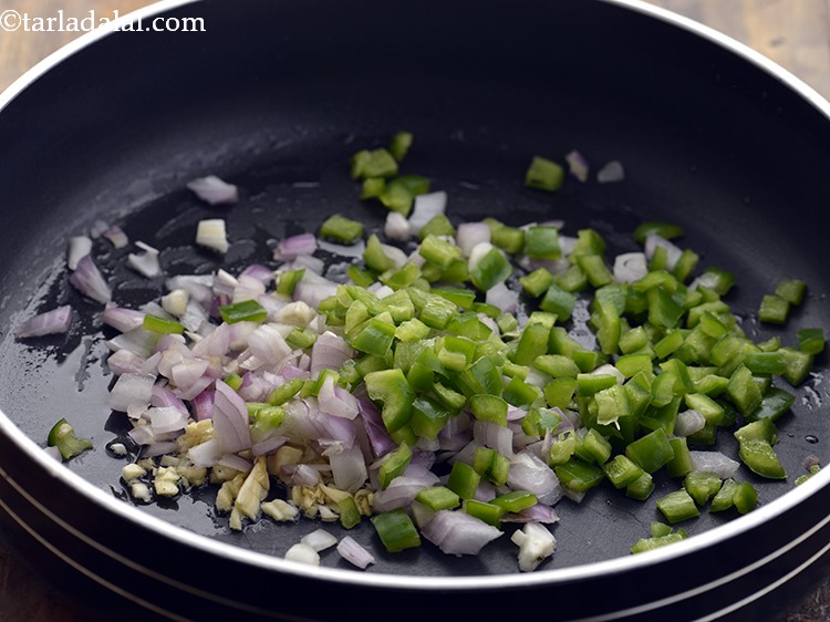 Step 17 – Add capsicum.