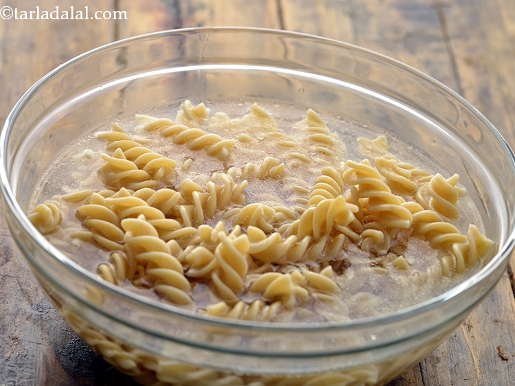 Step 9 – Transfer to a bowl of cold water or refresh under running water to prevent over …