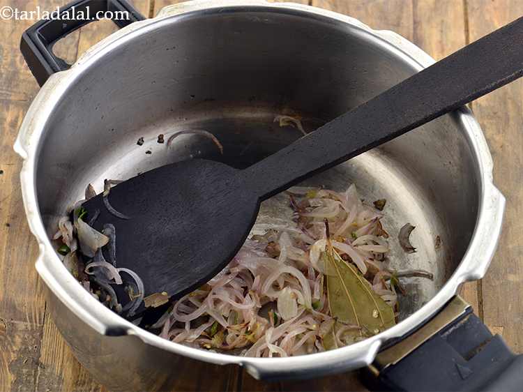 Step 11 – Saut&eacute; on a medium flame for one minute or till the raw smell goes away.