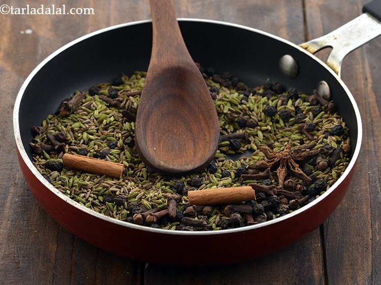 Step 11 – Dry roast on a slow flame for 2 to 3 minutes. Keep stirring it using …