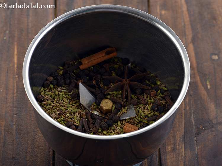 Step 13 – Once cooled, transfer to a small mixer jar as the quantity is not too big.&nbsp;