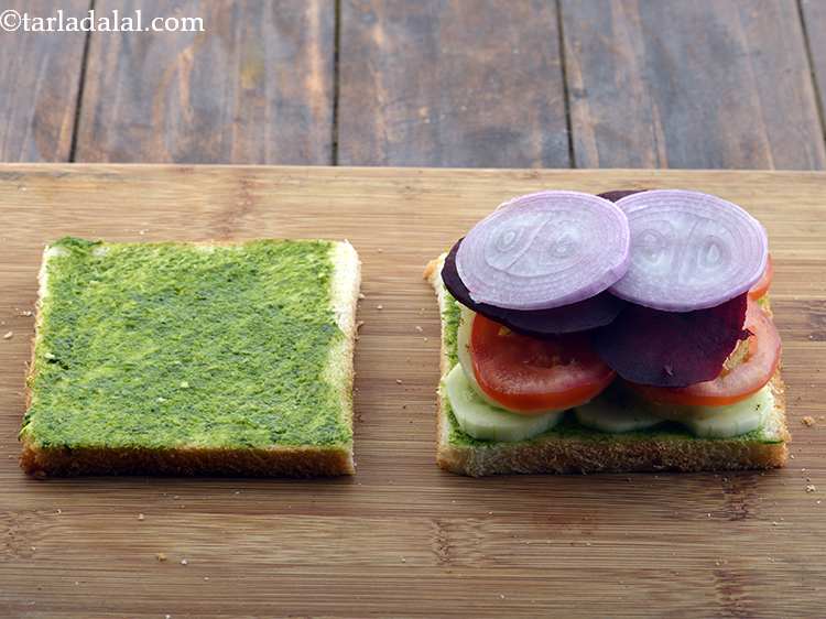 Step 28 – Then top it with 2 onion slices.This gives a very nice taste but if you …