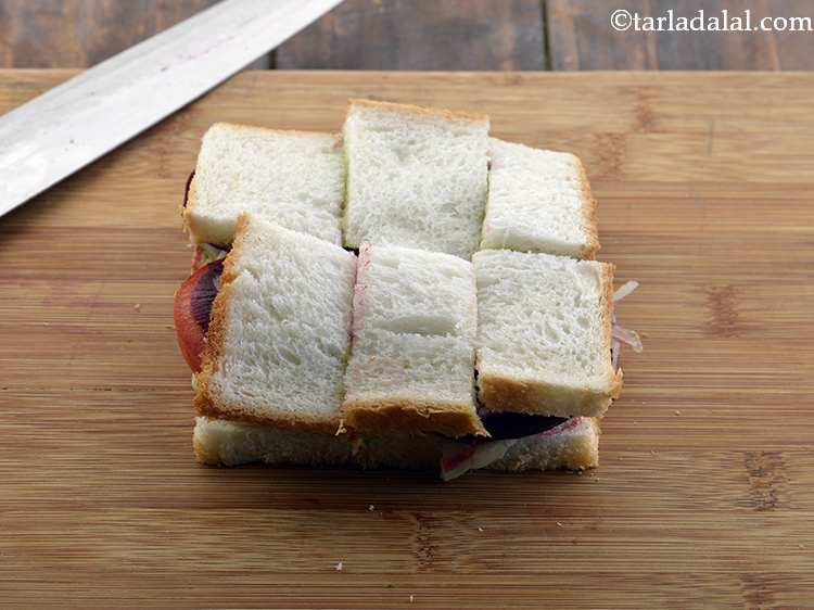 Step 32 – Cut into 6 equal pieces using a sharp bread knife. Make sure you cut this …