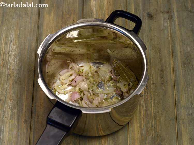 Step 7 – Add the&nbsp;ginger paste, garlic paste and green chilli paste and saut&eacute; on a medium flame …