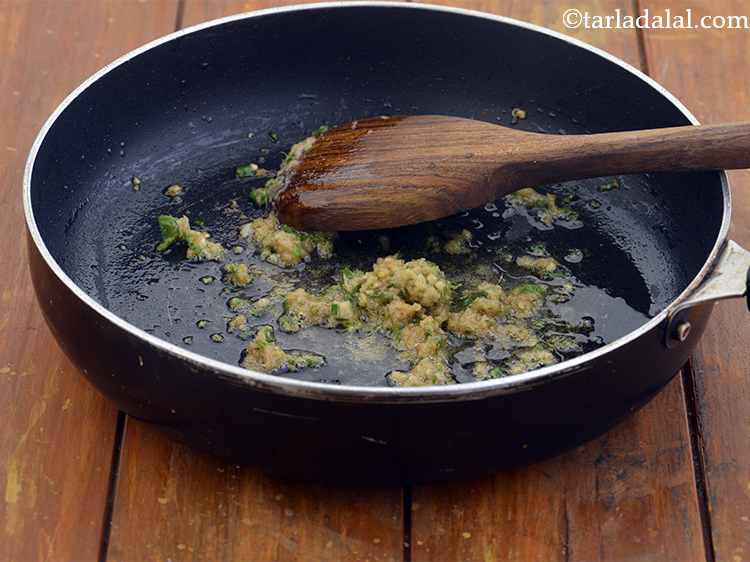 Step 2 – Add the finely chopped green chillies for spice and saut? on a medium flame for …