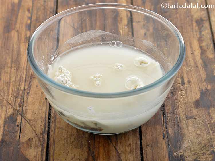 Step 16 – Take a medium sized bowl add the remaining &frac12; cup of plain flour and &frac34; …