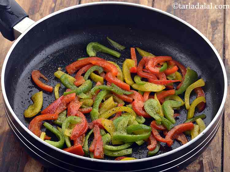 Step 31 – Add the salt and pepper. Saut&eacute; on a medium flame for 1 minute.