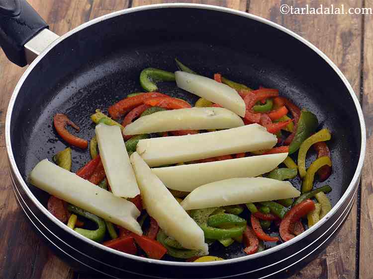 Step 32 – Add the potatoes. As the potatoes are boiled do not saut&eacute; a lot and do …