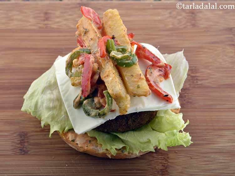 Step 45 – Spread one portion of the salad over it.