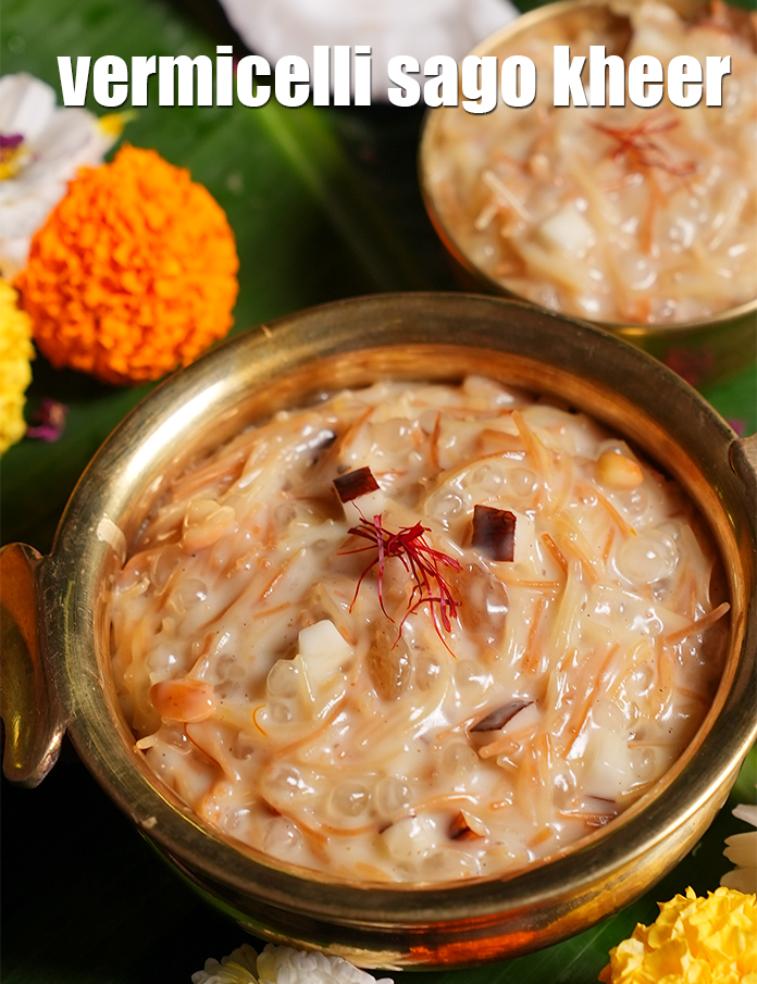 Step 16 – Serve <strong>sabudana vermicelli&nbsp;payasam </strong>hot.