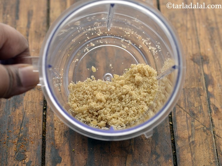 Step 11 – <div> Blend the walnuts into a fine powder. Ensure that no pieces of walnuts remain …