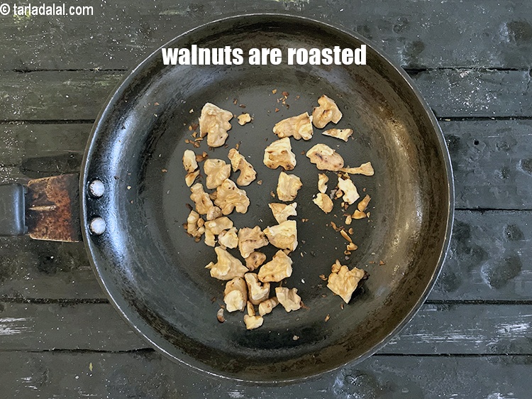 Step 9 – Walnuts are roasted.