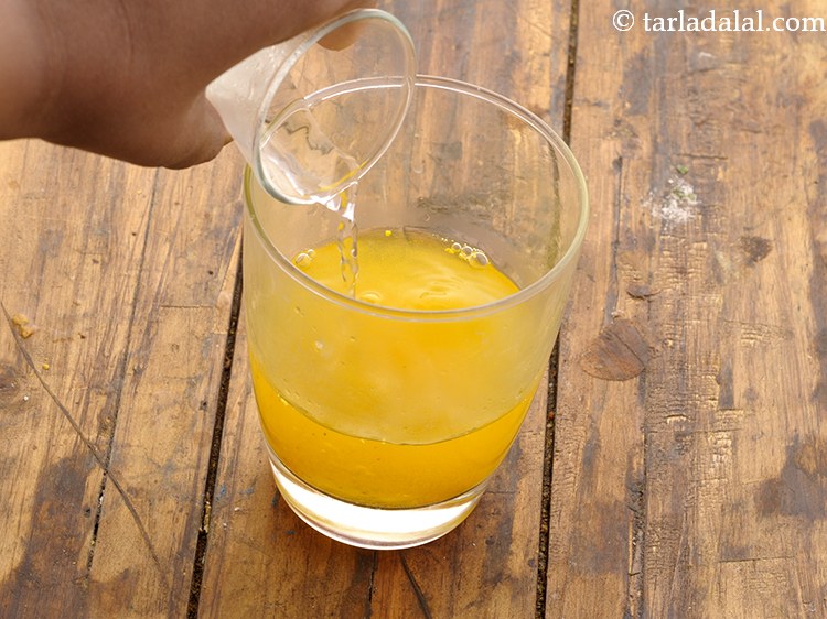 Step 10 – To this add a cup of warm water.&nbsp;