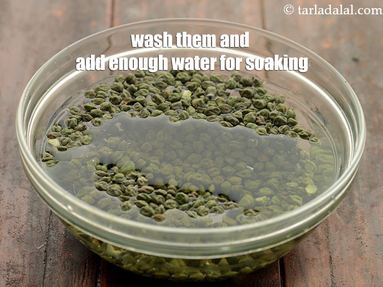 Step 4 – Wash them and add enough water for soaking.