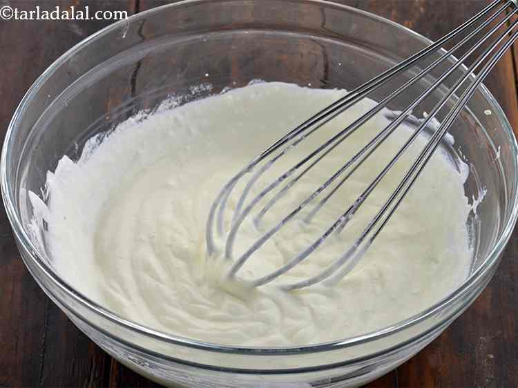 Step 4 – Put it in a bowl and whisk it till it is smooth and light. We …