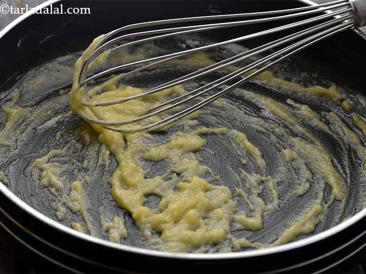 Step 4 – Cook on a slow flame for 1 to 2 minutes, while stirring continuously with the …