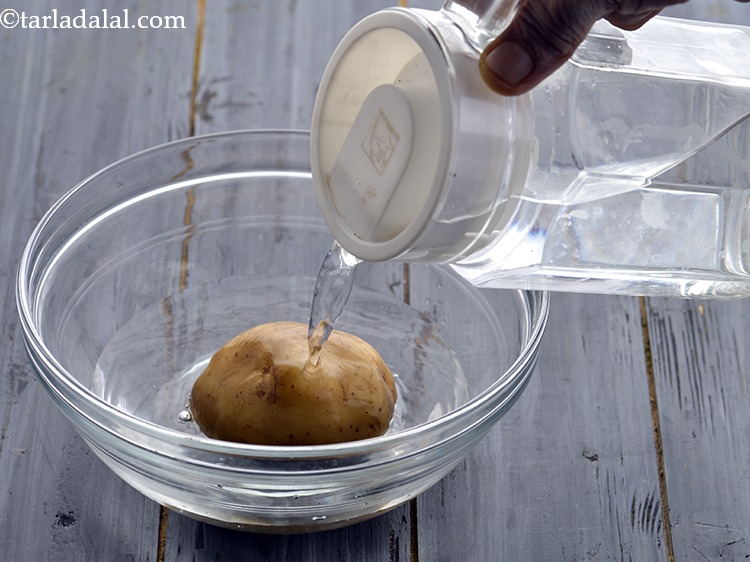 Step 10 – Wash the potatoes very well with clean water to make it free of dirt if …