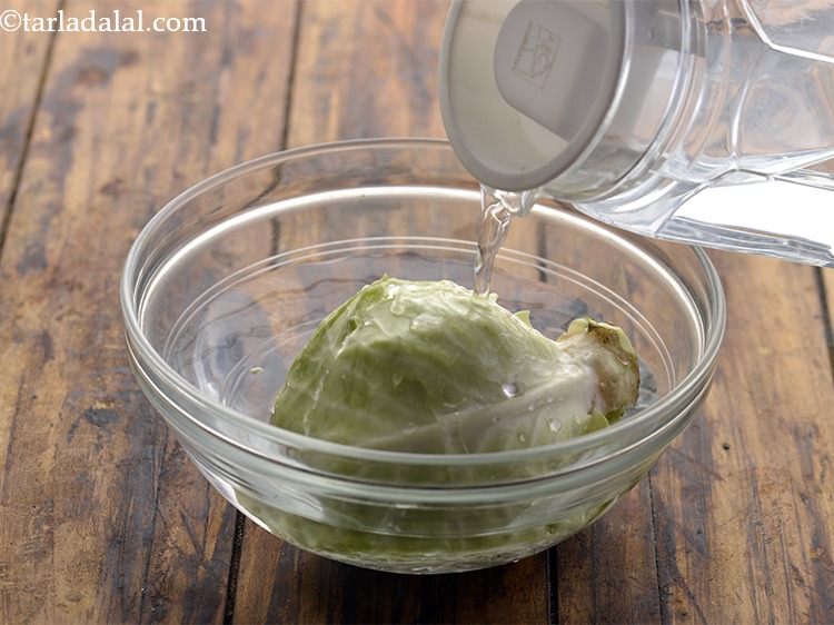 Step 15 – Wash the cabbage very well with clean water to make it free of dirt if …