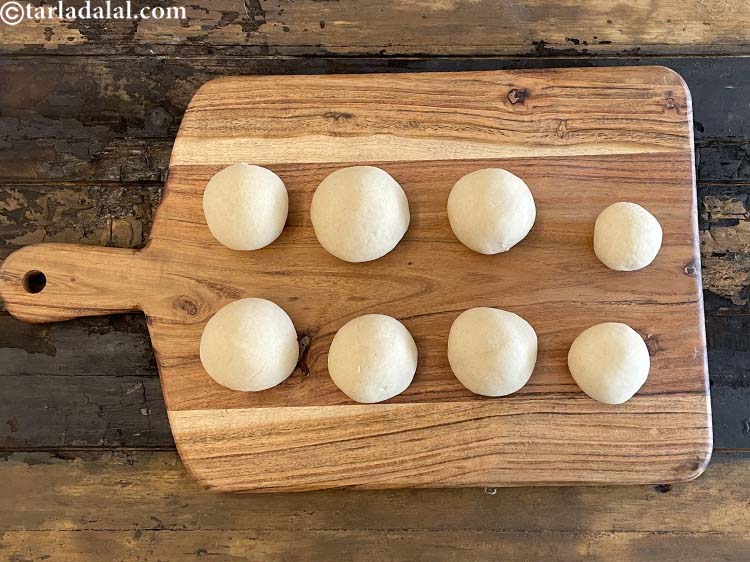 Step 15 – Do that again to make a total of 8 dough bread round balls.