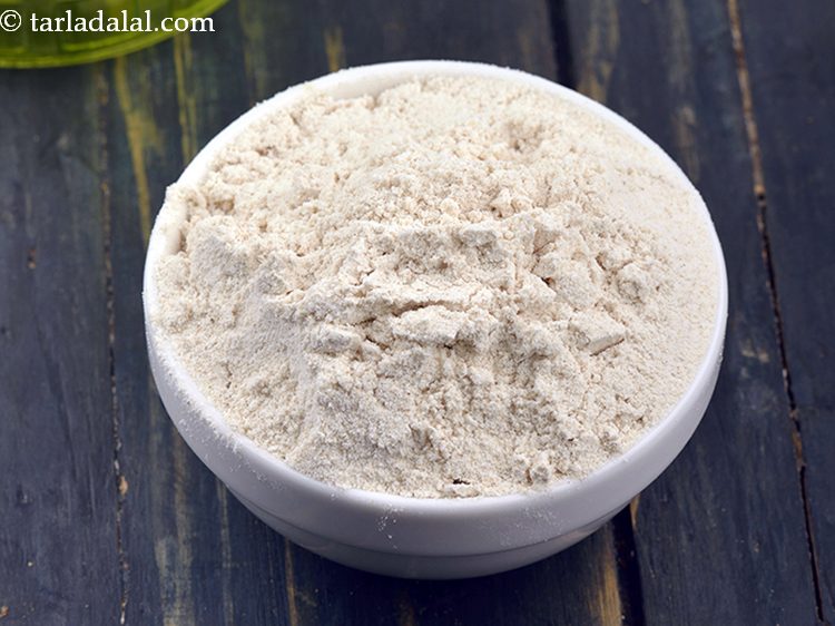 Step 4 – Add 1/4 cup&nbsp;<a href="https://www.tarladalal.com/glossary-whole-wheat-flour-gehun-ka-atta-gehun-ka-aata-429i">whole wheat flour (gehun ka atta)</a>.