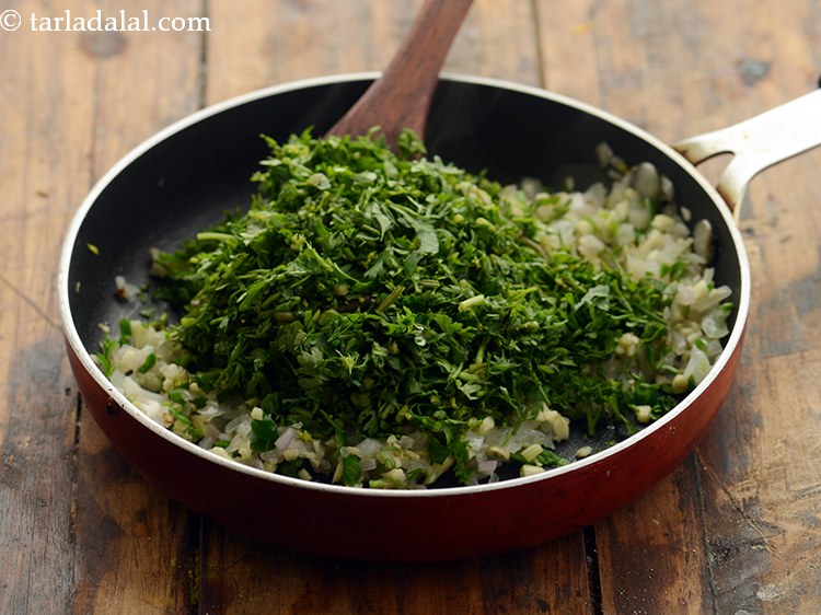 Step 7 – Add coriander.