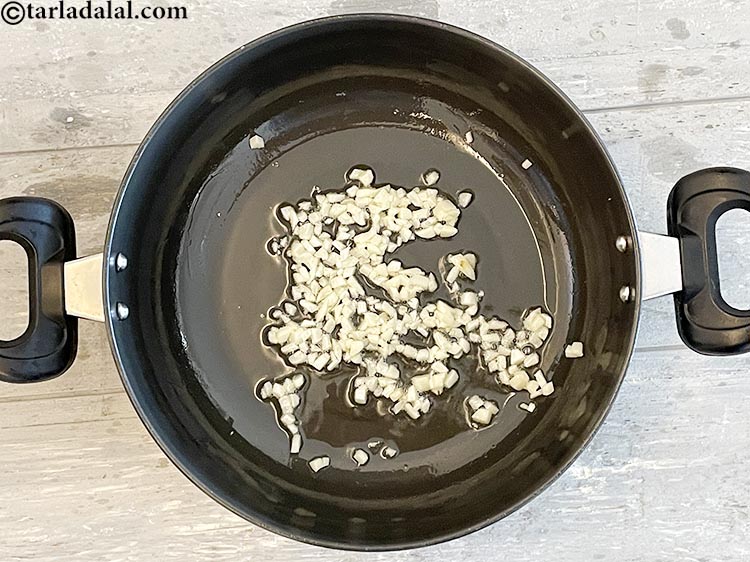 Step 5 – Saut&eacute; on a medium flame for a few seconds.