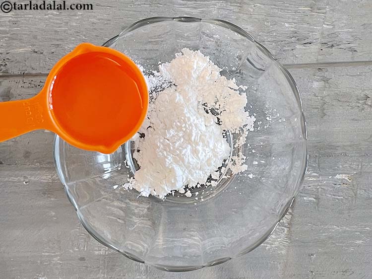 Step 4 – Add 2 tablespoons of water.