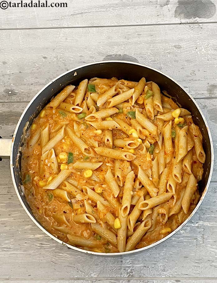 Step 37 – Serve <strong>whole wheat pasta in tomato sauce recipe | whole wheat penne in fresh tomato …