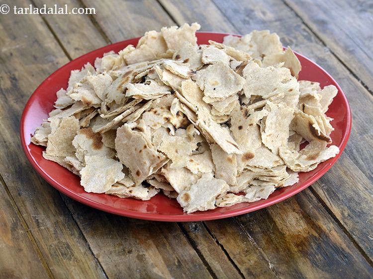 Step 24 – Cool completely and tear into small pieces. Keep aside.