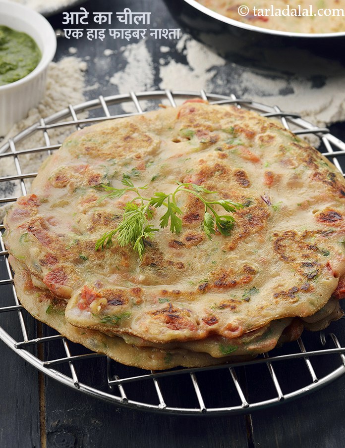 स्टेप 19 – <strong>आटे का चीला - एक हाइ फाइबर नाश्ता।</strong>