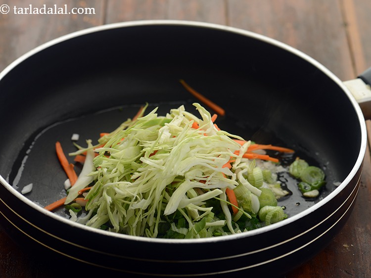 Step 13 – Add cabbage.