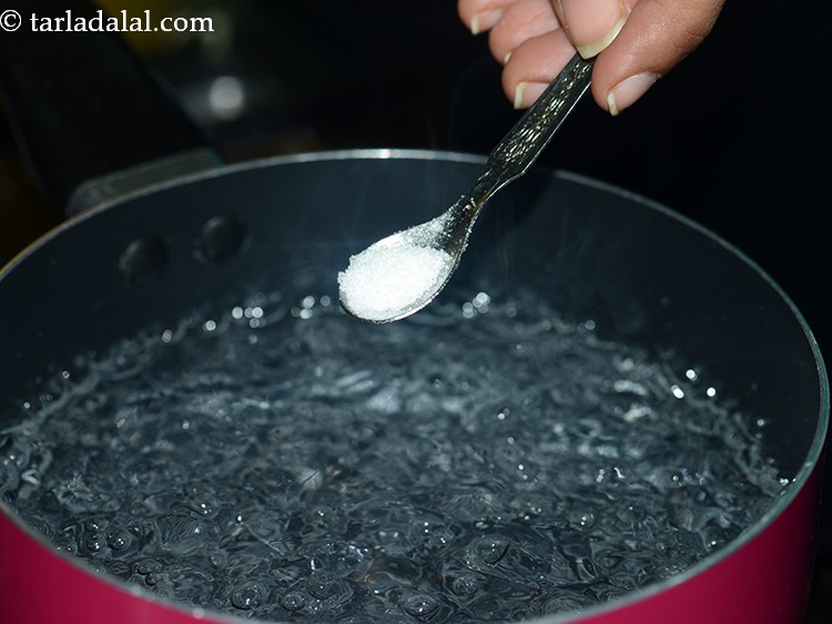 Step 3 – Add salt and mix well.