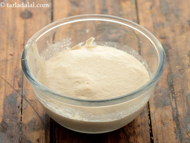 Step 34 – Add the yeast sugar mixture. Do not mix it before adding.<br /> &nbsp;