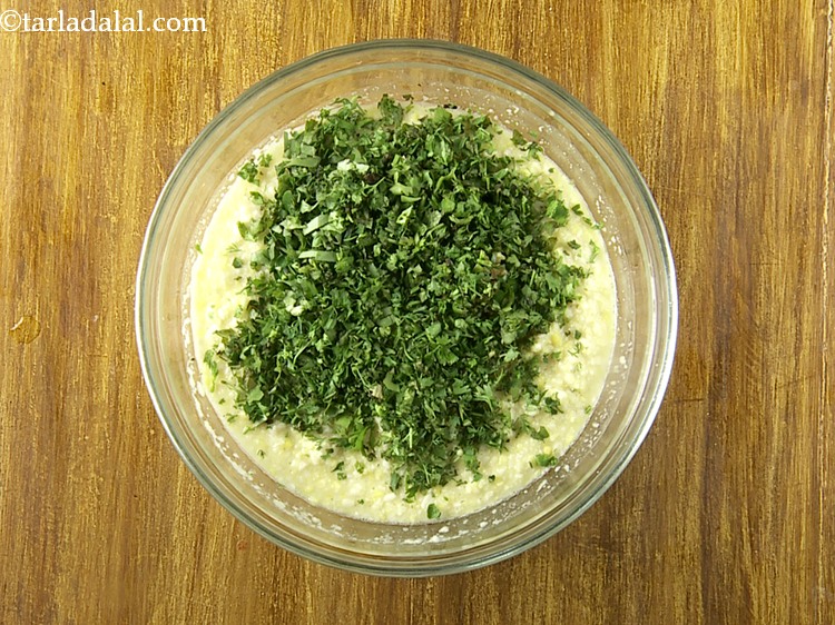 Step 19 – Furthermore, add the coriander.