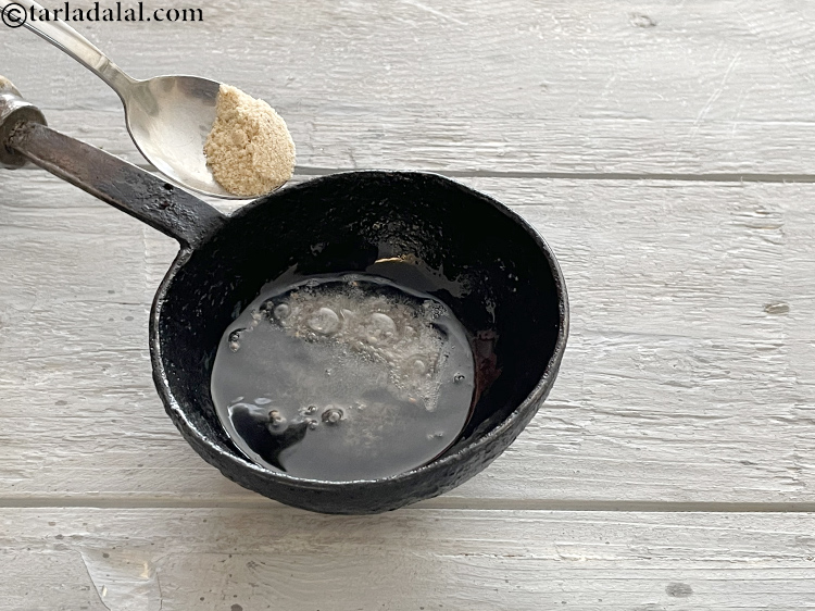 स्टेप 21 – हींग डालें।