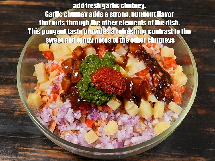 Step 8 – <p>Add 2 tsp fresh garlic chutney. Garlic chutney adds a strong, pungent flavor that cuts …