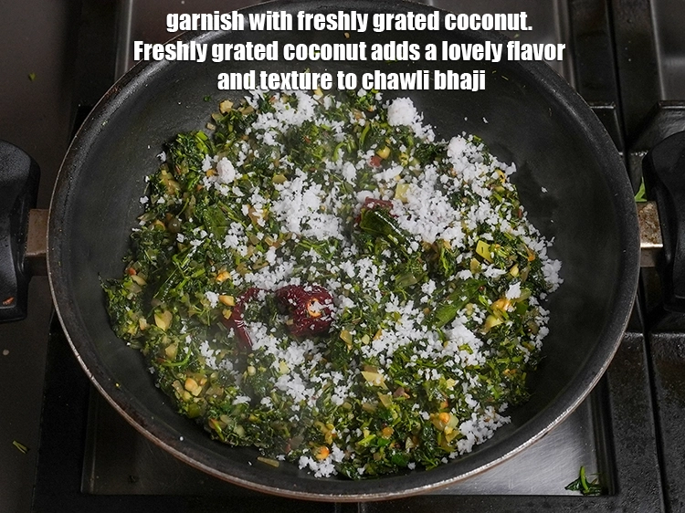 Step 19 – <p>Garnish 2 tbsp freshly grated coconut. Freshly grated coconut adds a lovely flavor and texture …