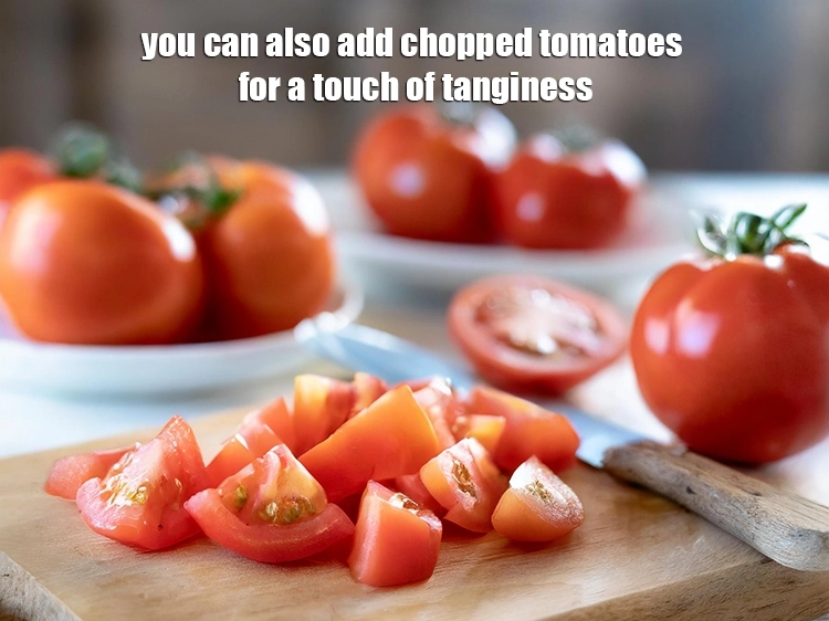 Step 24 – <p>You can also add chopped tomatoes for a touch of tanginess.</p>