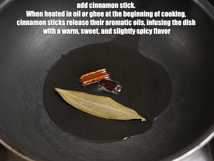 Step 11 – <p>Add 1 cinnamon stick. When heated in oil or ghee at the beginning of cooking, …