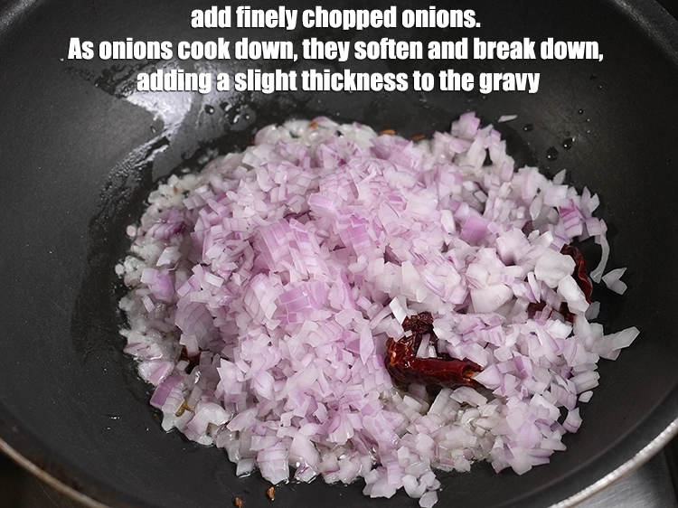 Step 15 – <p>Add 1 cup finely chopped <a href="https://www.tarladalal.com/glossary-onions-pyaz-pyaaz-kanda-548i">onions</a>. As onions cook down, they soften and break …
