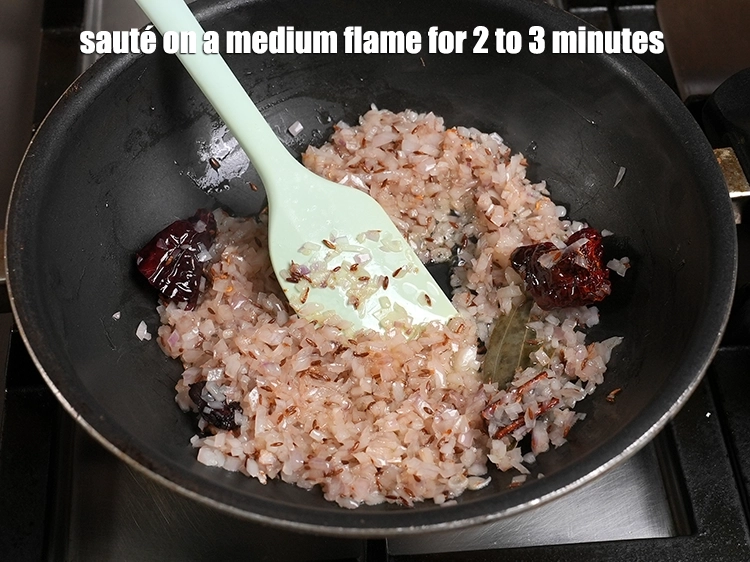 Step 16 – <p>Sauté on a medium flame for 2 to 3 minutes.</p>
