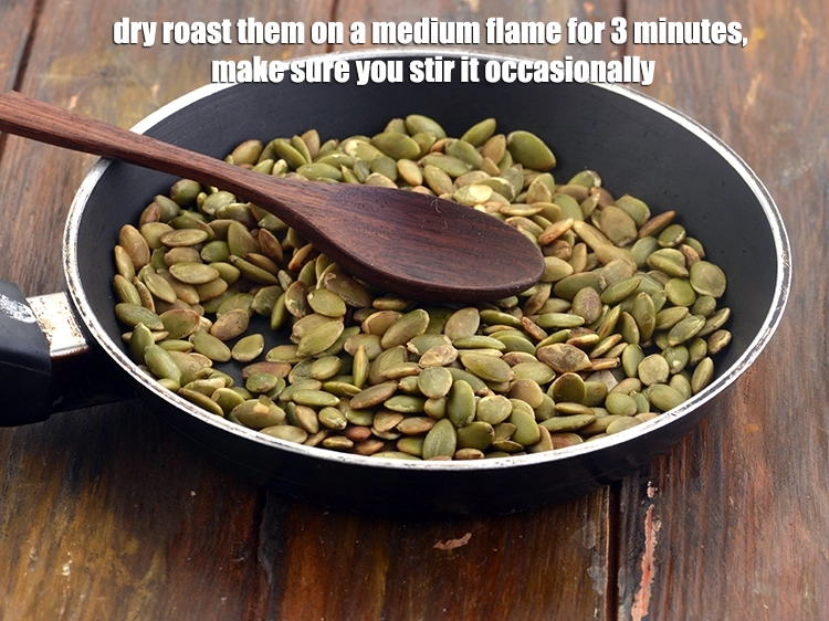 Step 2 – <p><span style="background-color:rgb(255,255,255);color:rgb(13,13,13);">Dry roast them on a medium flame for 3 minutes, make sure you stir …