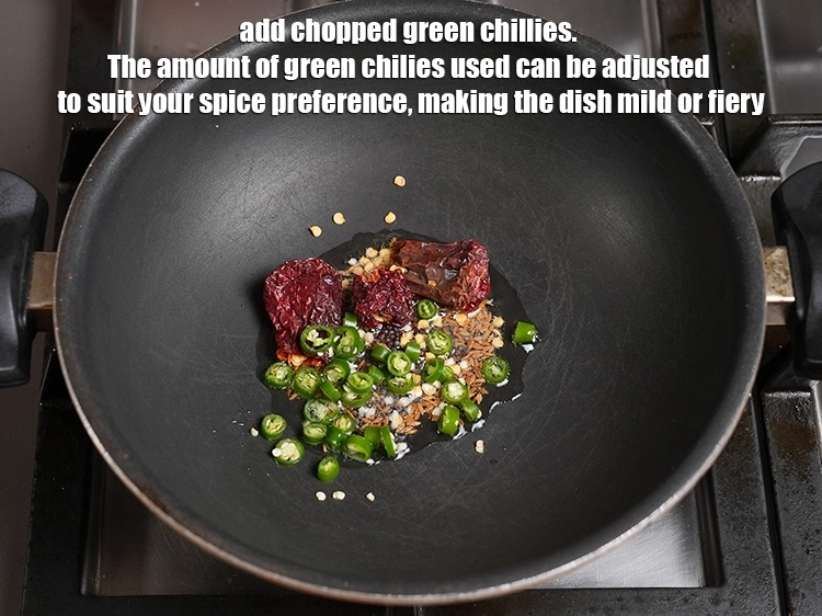 Step 7 – <p><span style="background-color:rgb(255,255,255);color:rgb(0,0,0);">Add 2 tsp chopped green chillies. The amount of green chilies used can be …