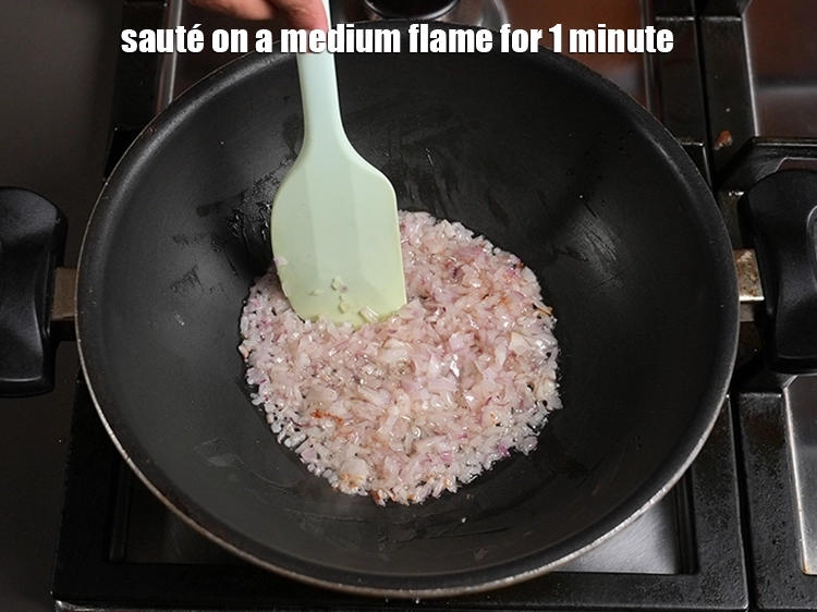 Step 10 – <p>Sauté on a medium flame for 1 minute.</p>