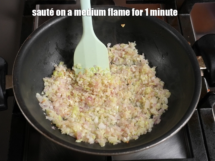 Step 12 – <p>Sauté on a medium flame for 1 minute.</p>