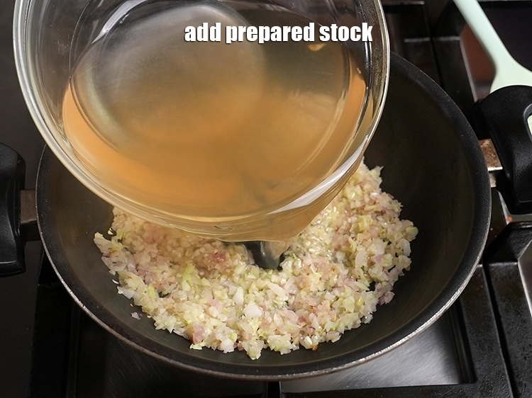Step 13 – <p>Add the prepared stock.</p>