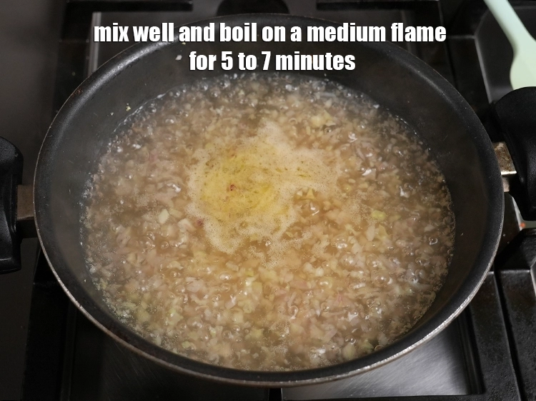 Step 14 – <p>Mix well and boil on a medium flame for 5 to 7 minutes.</p>
