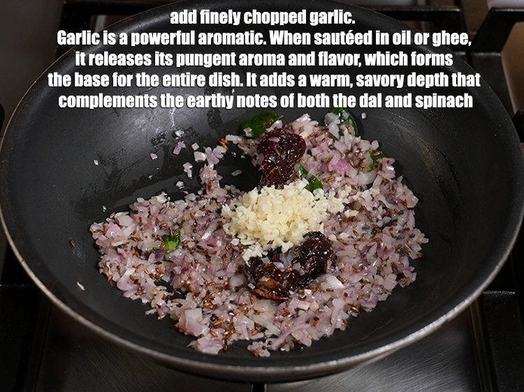 Step 17 – <p>Add 1 tbsp finely chopped garlic. &nbsp;Garlic is a powerful aromatic. When sautéed in oil …