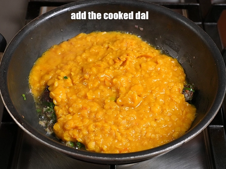 Step 22 – <p>Add the cooked dal.</p>